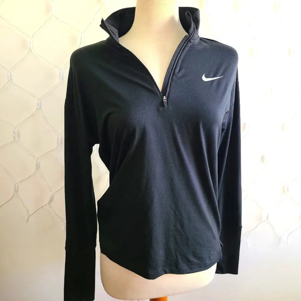 Nike Dri-Fit Pullover Top / Black / Size Small Petite
